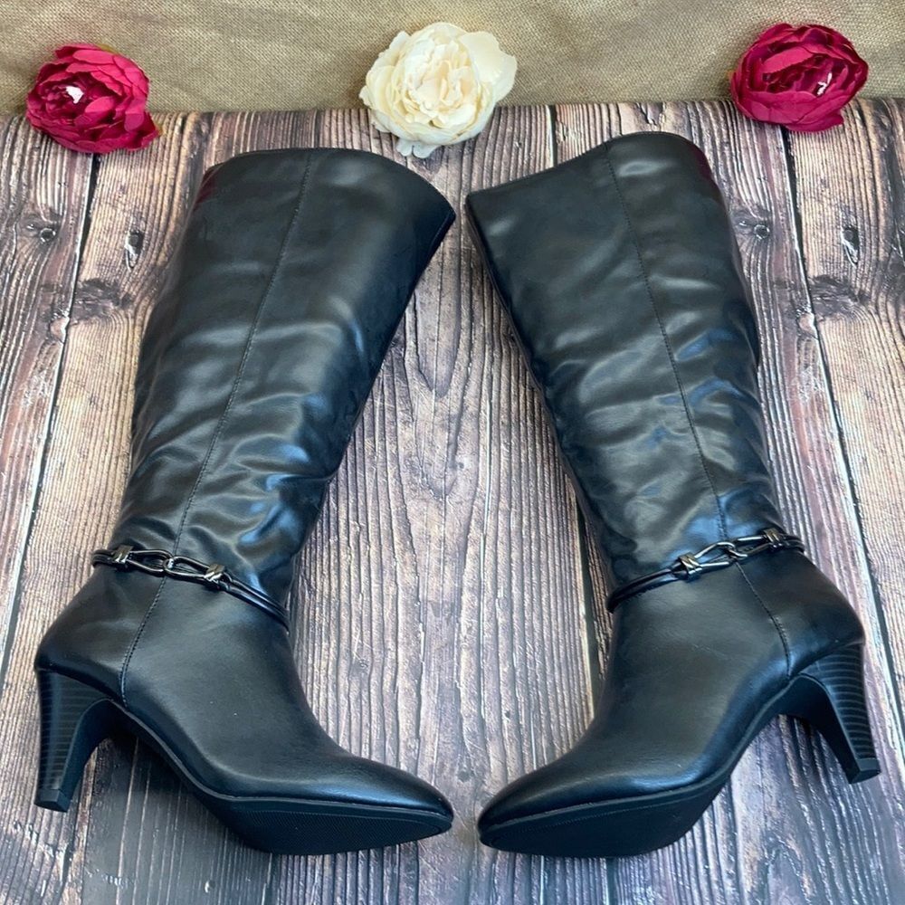Karen Scott Black Wide-Calf Hollee Boots